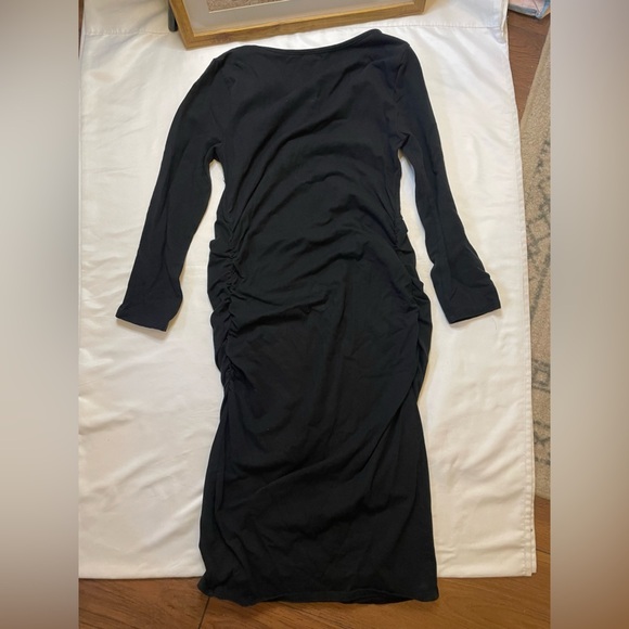 Isabel size small maternity black midi dresss - Picture 5 of 7